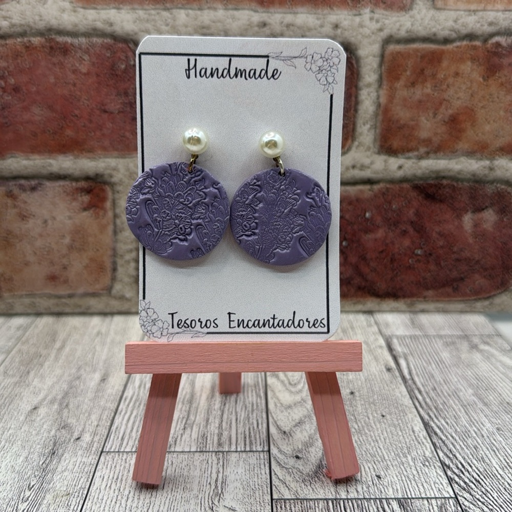 Purple Handmade Earrings